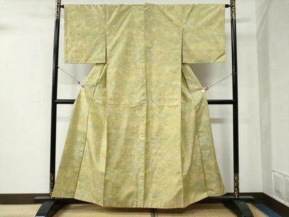 平和屋着物●本場大島紬　舞花文　正絹　逸品　CABB4334yc