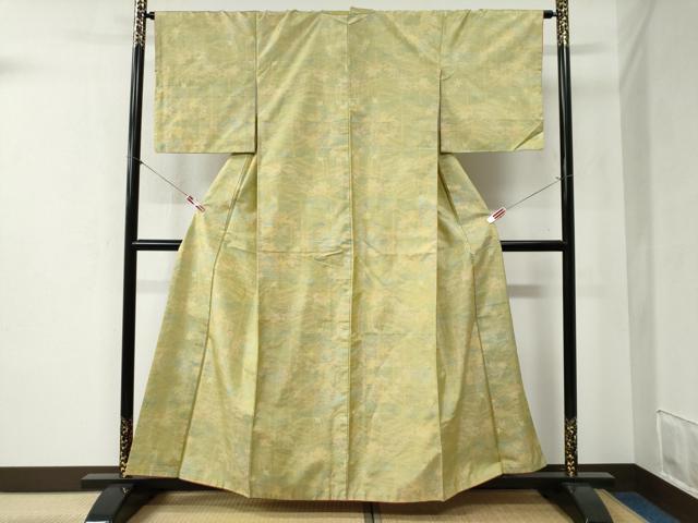 平和屋着物●本場大島紬　舞花文　正絹　逸品　CABB4334yc