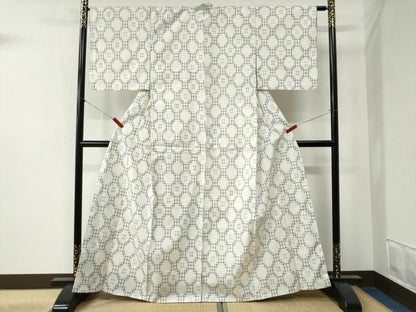 平和屋着物●上質な紬　吉祥文　正絹　逸品　未使用　CABB4337yc