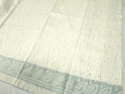 平和屋着物●色留訪問着　総絞り　杢目絞り　舞葉間道　正絹　逸品　CABB4340yc