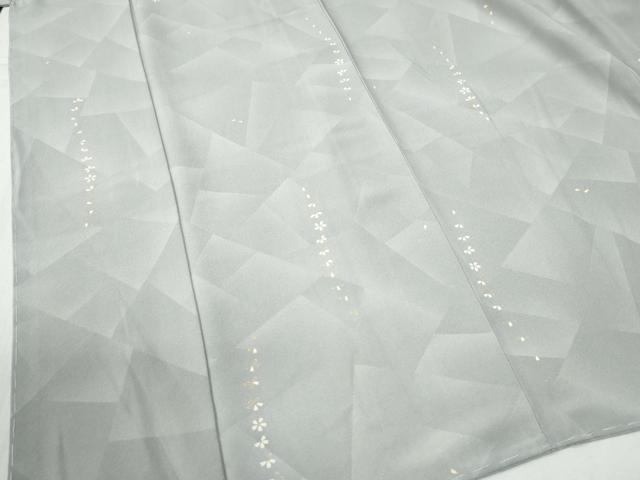平和屋着物●上質な小紋　舞桜文　金彩　そごう扱い　正絹　逸品　未使用　CABB4341yc