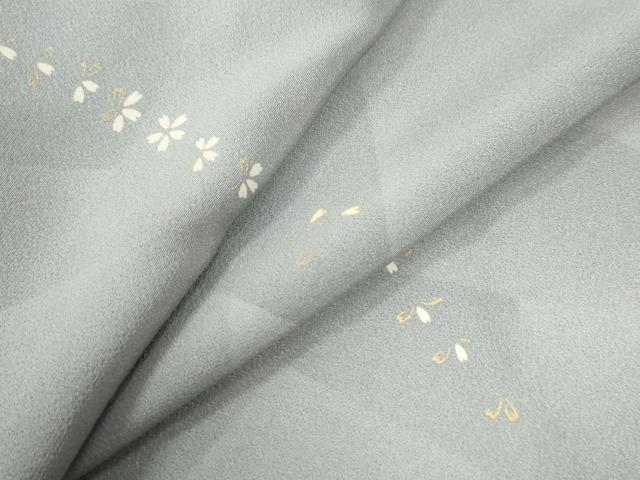 平和屋着物●上質な小紋　舞桜文　金彩　そごう扱い　正絹　逸品　未使用　CABB4341yc