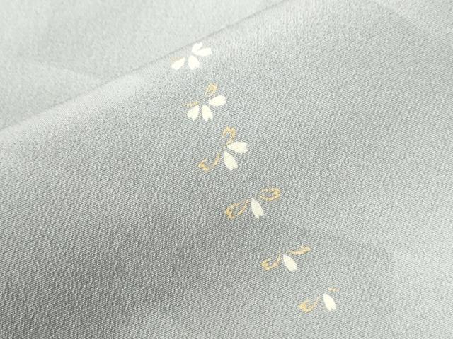 平和屋着物●上質な小紋　舞桜文　金彩　そごう扱い　正絹　逸品　未使用　CABB4341yc