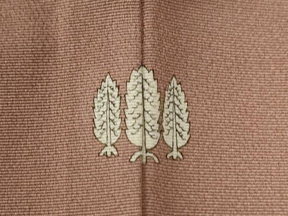 平和屋着物●訪問着　作家物　楓草花文　金彩　正絹　逸品　CABB4343yc