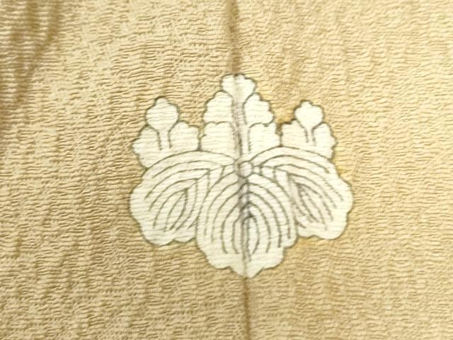 平和屋着物●上質な色無地　枯色　正絹　逸品　未使用　CABB4349yc
