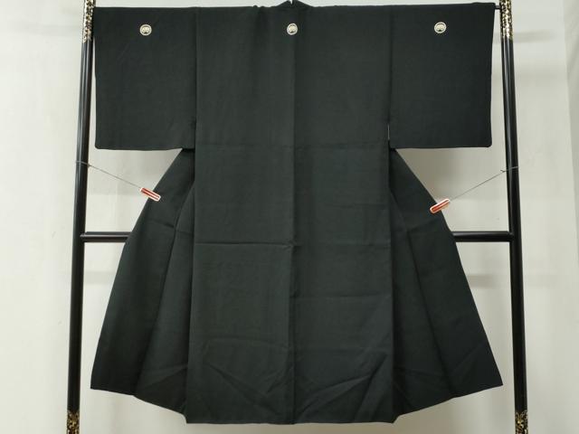平和屋着物●男性　黒紋付　正絹　逸品　CABB4350yc 平和屋着物○男性 黒紋付 正絹 逸品 CABB4350yc