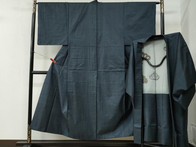 平和屋着物●男性 本場大島紬 アンサンブル 100亀甲 総詰め 正絹 逸品 CABB4353yc