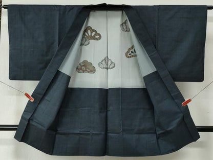 平和屋着物●男性 本場大島紬 アンサンブル 100亀甲 総詰め 正絹 逸品 CABB4353yc