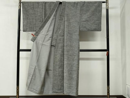 平和屋着物●男性　紬　アンサンブル　霞文　正絹　逸品　CABB4357yc