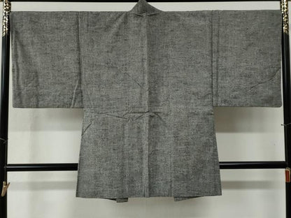 平和屋着物●男性　紬　アンサンブル　霞文　正絹　逸品　CABB4357yc