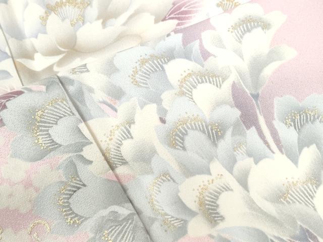 平和屋着物●豪華振袖 花唐草文 暈し染め 金彩 正絹 逸品 CABB4364yc