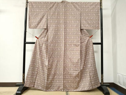 平和屋着物●本場琉球絣　紬　大城工房　やまと誂製　正絹　逸品　CABB4365yc