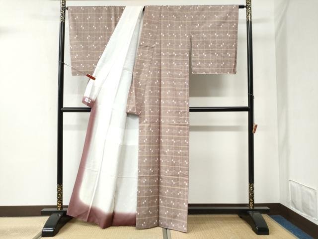 平和屋着物●本場琉球絣　紬　大城工房　やまと誂製　正絹　逸品　CABB4365yc
