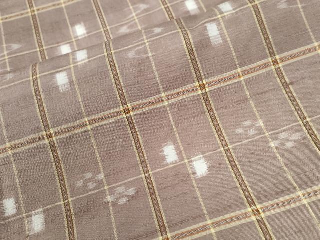 平和屋着物●本場琉球絣　紬　大城工房　やまと誂製　正絹　逸品　CABB4365yc