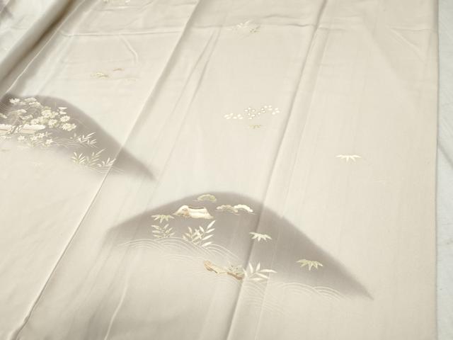 平和屋着物●訪問着 遠山風景草花文 暈し染め 金彩 三越扱い 正絹 逸品 CABB4367yc