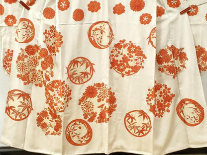 平和屋着物●豪華振袖 駒刺繍 草花丸文 金彩 正絹 逸品 CABB4370yc