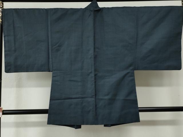 平和屋着物●男性　紬　アンサンブル　100亀甲　正絹　逸品　未使用　CABB4372yc