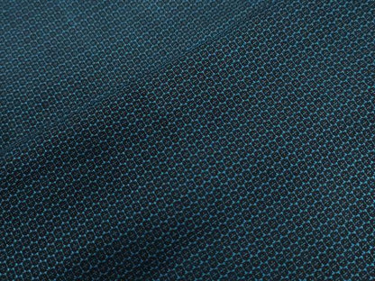 平和屋着物●男性　紬　アンサンブル　100亀甲　キングサイズ　正絹　逸品　CABB4373yc