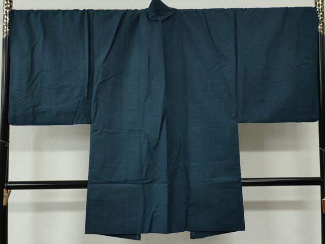 平和屋着物●男性　紬　アンサンブル　100亀甲　キングサイズ　正絹　逸品　CABB4373yc