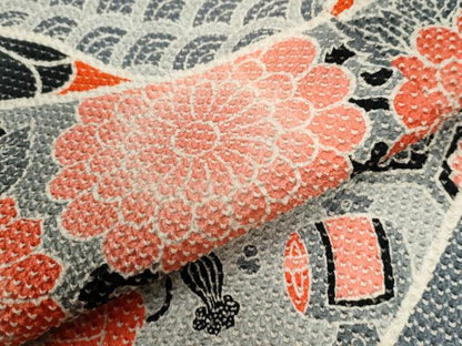平和屋着物●名門　藤娘きぬたや・総絞り　振袖　束ね熨斗吉祥花文　仮絵羽　逸品　未使用　CABB4375yc