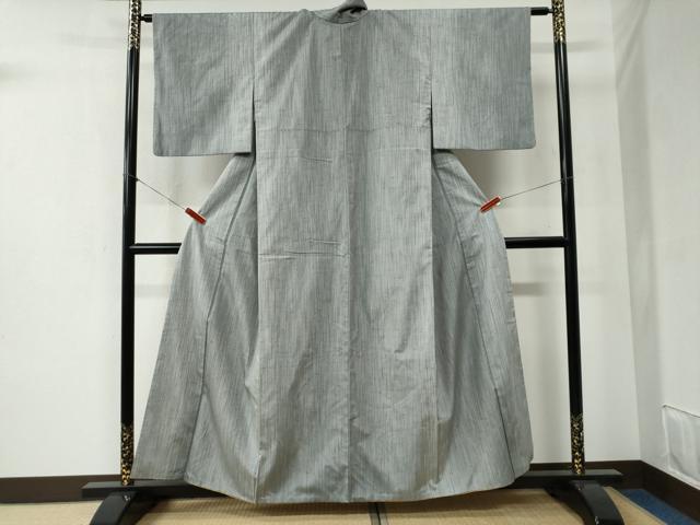 平和屋着物●ぜんまい紬 霞文 正絹 逸品 CABB4380yc