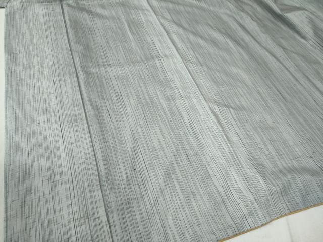 平和屋着物●ぜんまい紬 霞文 正絹 逸品 CABB4380yc
