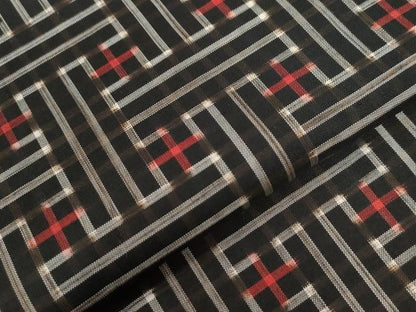 平和屋着物●本場大島紬　龍郷絣　秋名バラ　アンサンブル　正絹　逸品　CABB4384yc