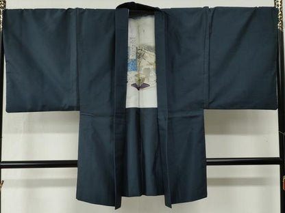 平和屋着物●男性 本場大島紬 アンサンブル 80亀甲 総詰め キングサイズ 正絹 逸品 CABB4387yc