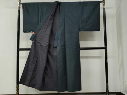 平和屋着物●男性　本場大島紬　アンサンブル　100亀甲　総詰め　正絹　逸品　CABB4389yc