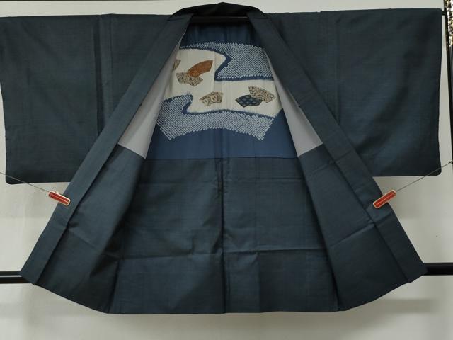 平和屋着物●男性　本場大島紬　アンサンブル　100亀甲　総詰め　正絹　逸品　CABB4389yc