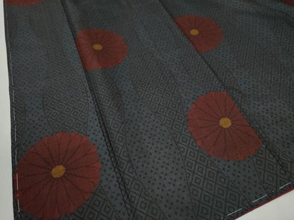 平和屋着物●本場大島紬 立涌吉祥舞花文 正絹 逸品 未使用 CABB4394yc