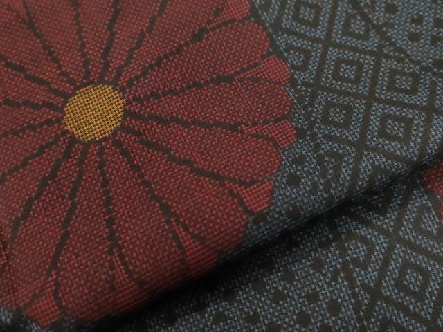 平和屋着物●本場大島紬 立涌吉祥舞花文 正絹 逸品 未使用 CABB4394yc