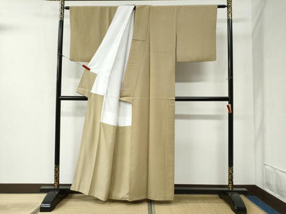 平和屋着物●上質な小紋 縞 正絹 逸品 CABB4401yc