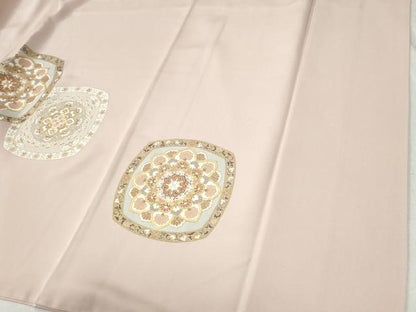 平和屋着物●豪華色留袖　駒刺繍　正倉院花唐草文　金彩　正絹　逸品　未使用　CABB4403yc