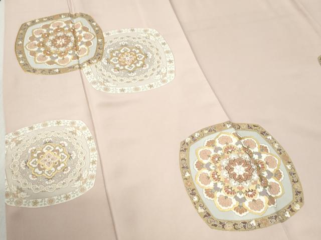 平和屋着物●豪華色留袖　駒刺繍　正倉院花唐草文　金彩　正絹　逸品　未使用　CABB4403yc