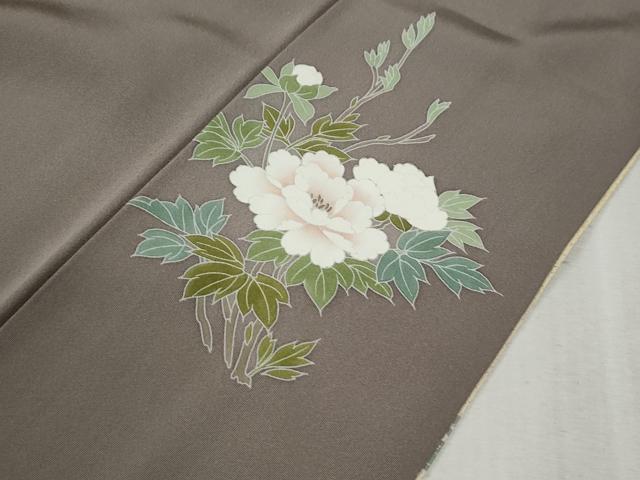 平和屋着物●豪華色留袖 友禅 作家物 孔雀草花文 暈し染め 金彩 正絹 逸品 CABB4407yc