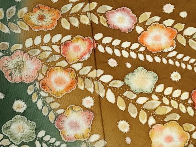 平和屋着物●訪問着 辻が花 絞り 暈し染め 正絹 逸品 未使用 CABB4408yc