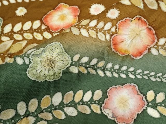 平和屋着物●訪問着 辻が花 絞り 暈し染め 正絹 逸品 未使用 CABB4408yc