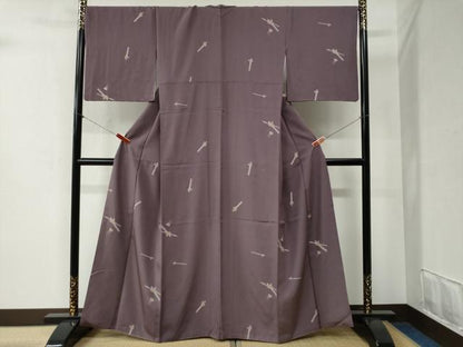 平和屋着物●上質な小紋 簪 金彩 正絹 逸品 CABB4409yc