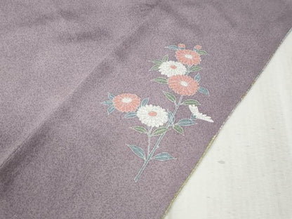 平和屋着物●訪問着 駒刺繍 地紙几帳吉祥花文 暈し染め 金彩 正絹 逸品 CABB4410yc