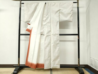 平和屋着物●本場大島紬 白大島 7マルキ 正絹 逸品 CABB4418yc