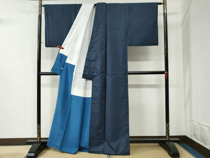 平和屋着物●本場大島紬 9マルキ 変わり縞 正絹 逸品 CABB4419yc