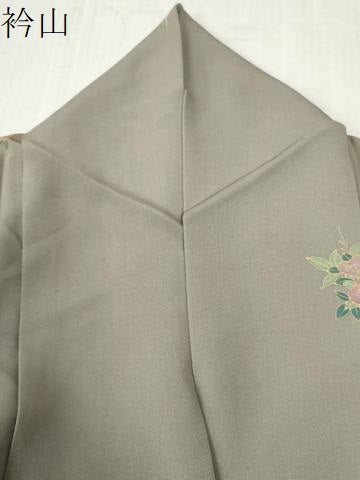 平和屋着物●訪問着 駒刺繍 松竹梅舟花文 暈し染め 金彩 正絹 逸品 CABB4424yc