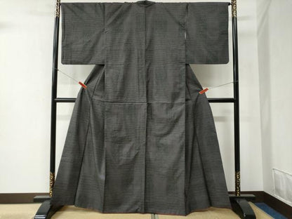 平和屋着物●本場大島紬　9マルキ　霞文　正絹　逸品　CABB4431yc