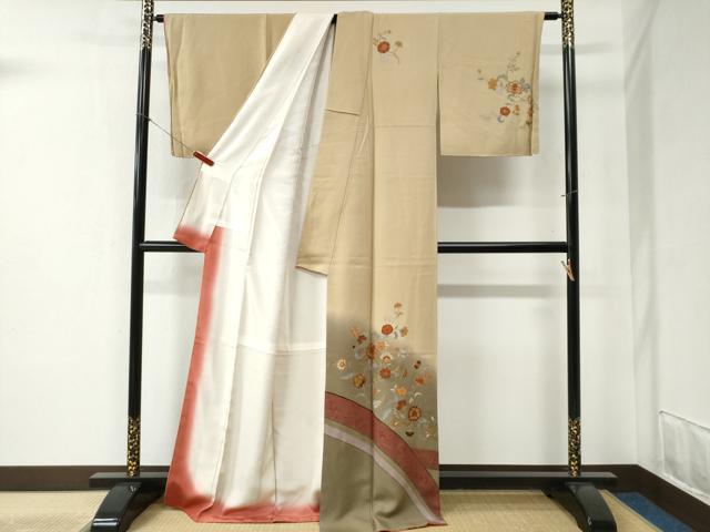 平和屋着物●ファッションデザイナー　HIROKO KOSHINO　コシノヒロコ　訪問着　花唐草文　暈し染め　金彩　正絹　逸品　未使用　CABB4432yc 平和屋着物○ファッションデザイナー HIROKO KOSHINO コシノヒロコ