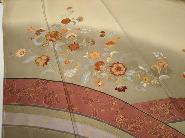 平和屋着物●ファッションデザイナー　HIROKO KOSHINO　コシノヒロコ　訪問着　花唐草文　暈し染め　金彩　正絹　逸品　未使用　CABB4432yc 平和屋着物○ファッションデザイナー HIROKO KOSHINO コシノヒロコ