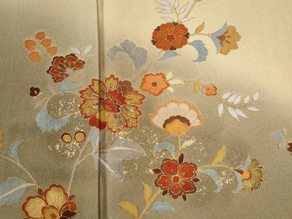 平和屋着物●ファッションデザイナー　HIROKO KOSHINO　コシノヒロコ　訪問着　花唐草文　暈し染め　金彩　正絹　逸品　未使用　CABB4432yc