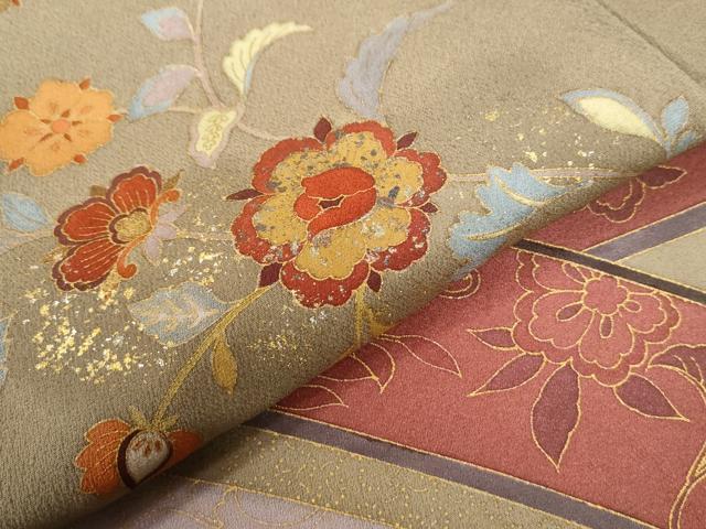 平和屋着物●ファッションデザイナー　HIROKO KOSHINO　コシノヒロコ　訪問着　花唐草文　暈し染め　金彩　正絹　逸品　未使用　CABB4432yc 平和屋着物○ファッションデザイナー HIROKO KOSHINO コシノヒロコ