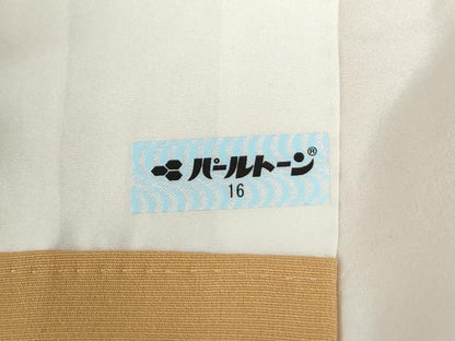 平和屋着物●豪華色留袖　駒刺繍　雪輪舞花文　金彩　正絹　逸品　CABB4433yc