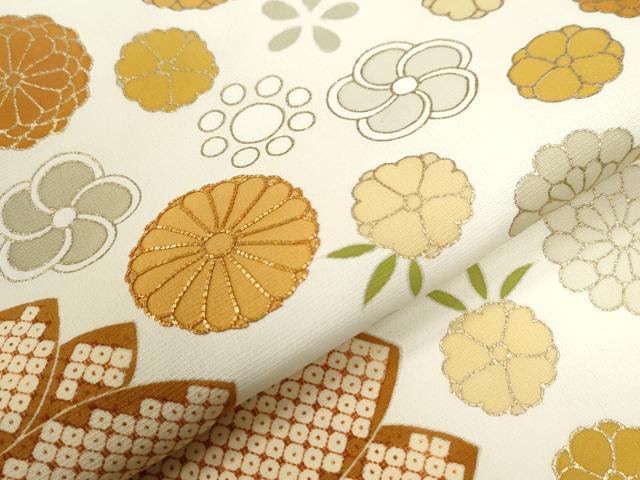 平和屋着物●豪華色留袖　駒刺繍　雪輪舞花文　金彩　正絹　逸品　CABB4433yc